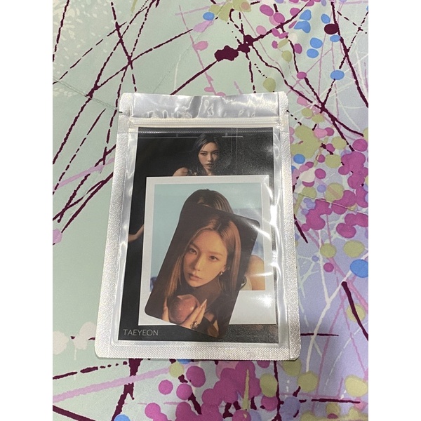BOOKED‼️Taeyeon photocard invu md photoset ver b official SEALED snsd pc ohgg