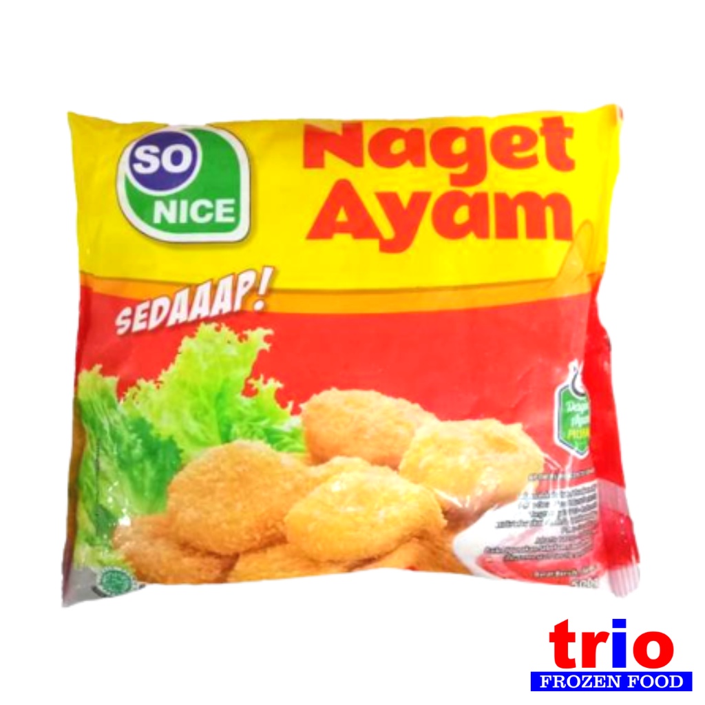 Paket Hemat So Nice Nugget Ayam 250gr + Sosis Ayam 75gr Isi 3pcs / Salam Nugget