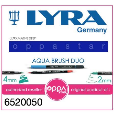 

Lyra Aqua Brush Duo Pen Permanent Ultramarine Deep 6520050