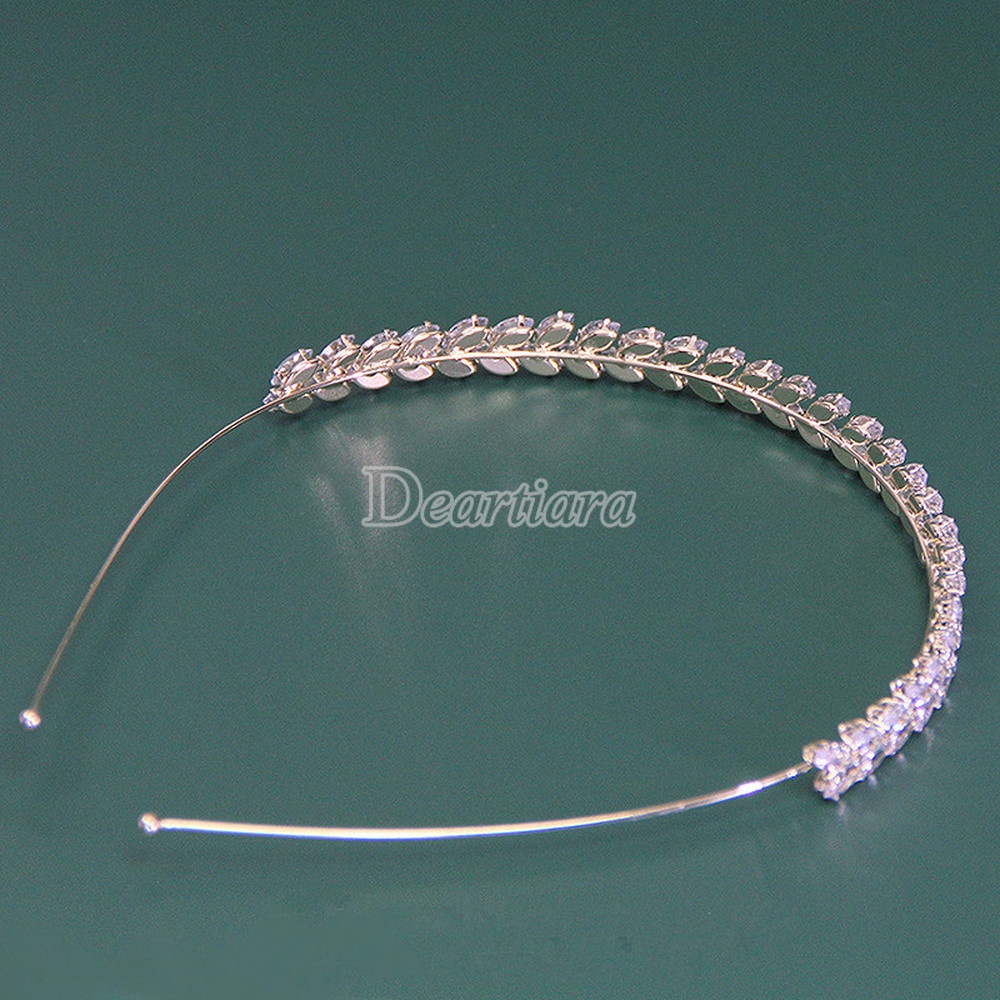 Bando Model Telinga Gandum Aksen Zircon Untuk Wanita