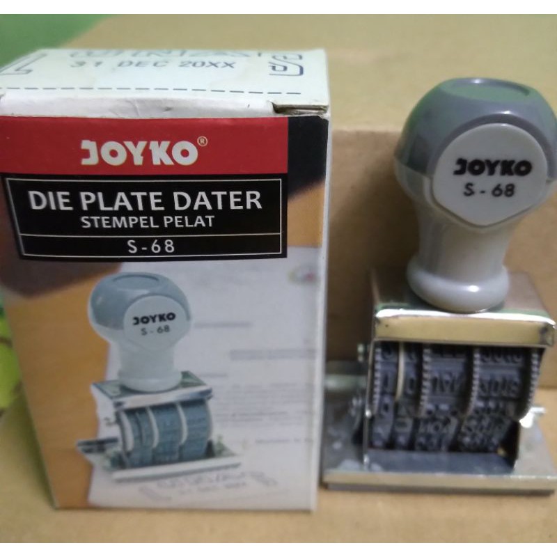 

JOYKO Number Stamp / Die Plate Dated / Tempel Angka / Stempel Lunas