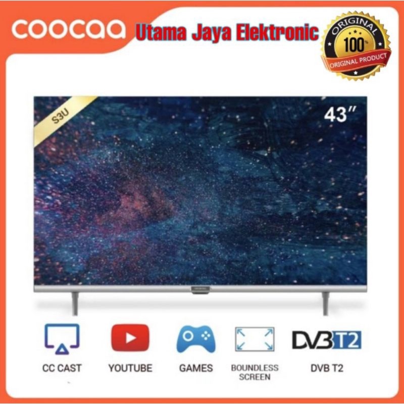 LED TV Coocaa 43S3U 43 inch Digital Smart TV