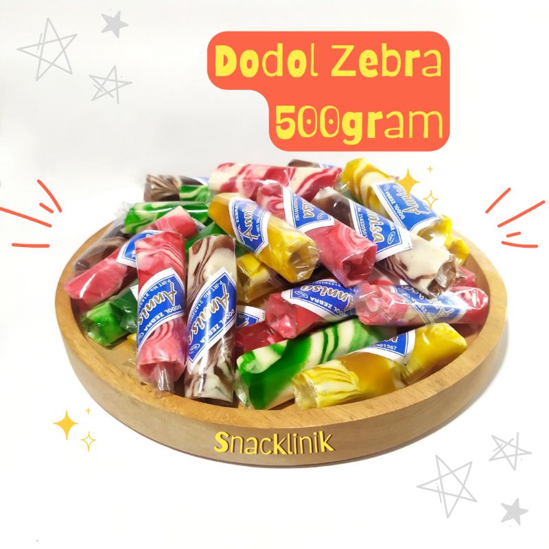 

Dodol Zebra/ Dodol Warna Warni Pelangi 500gram