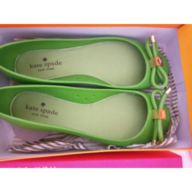 Preloved AUTHENTIC Kate Spade original jelly shoes JULIANNA GRASS GREEN uk. 10 size 41