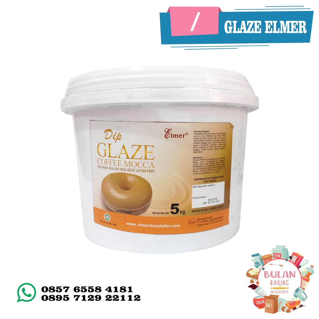 

Glaze Coffee Mocca Elmer (Repack) 500g