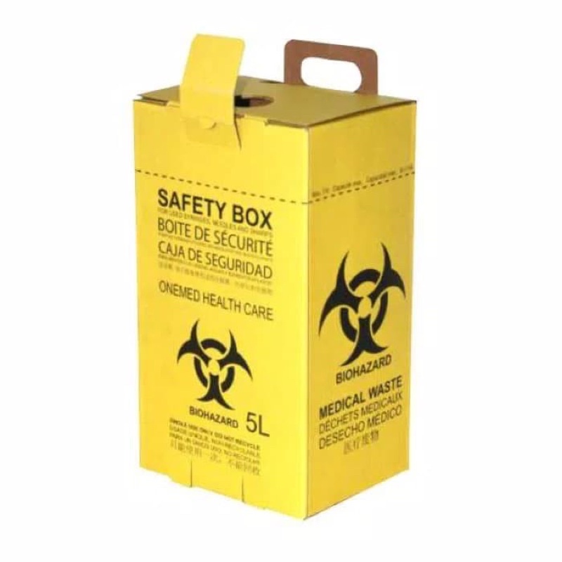 SAFETY BOX KUNING / TEMPT LIMBAH MEDIS MURAH