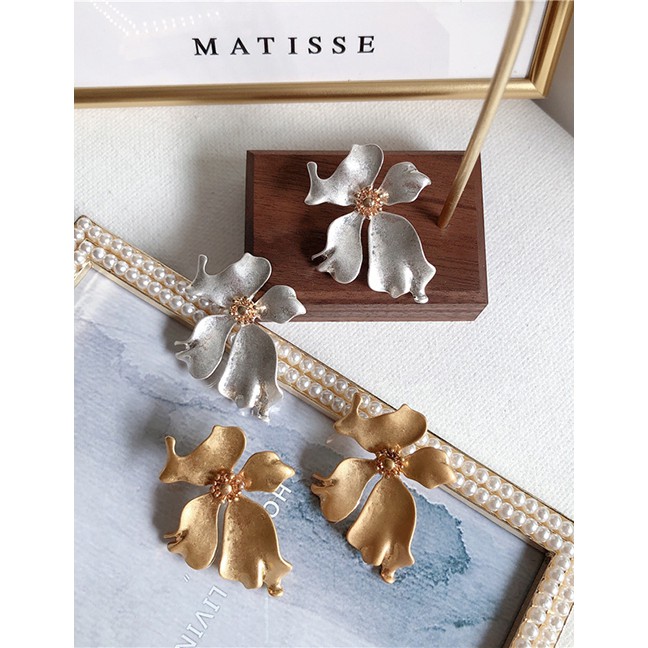 LRC Anting Tusuk Fashion Needle Flower Earrings F5031X
