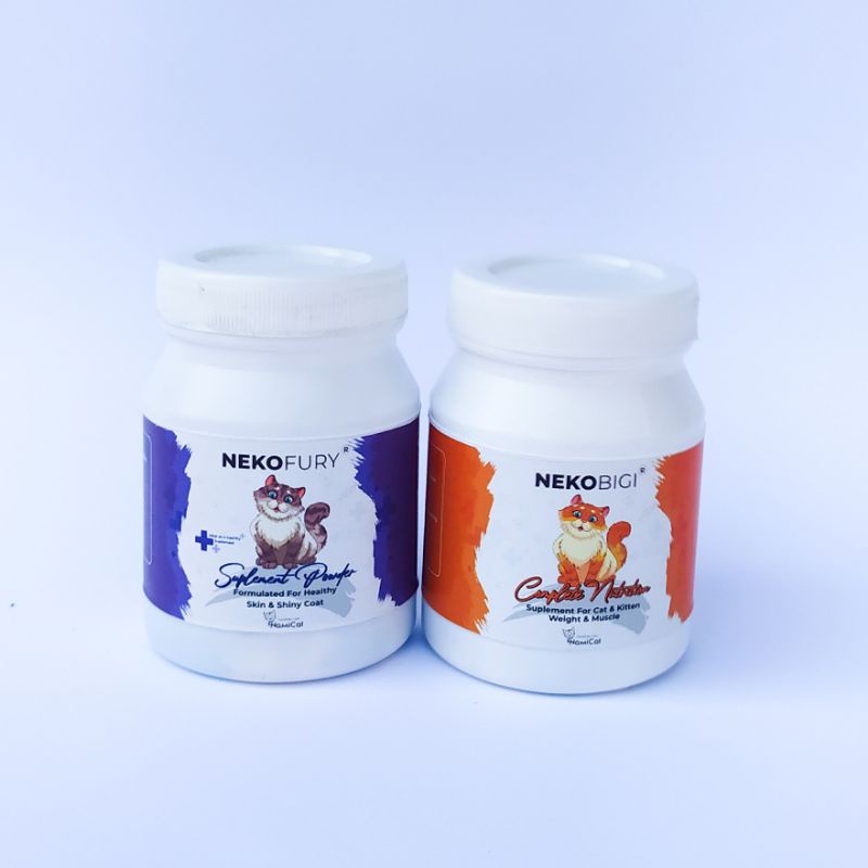 (ECER) NEKOBIGI DAN NEKOFURY VITAMIN BULU KUCING MULTIVITAMIN KUCING FITAMIN KUCING