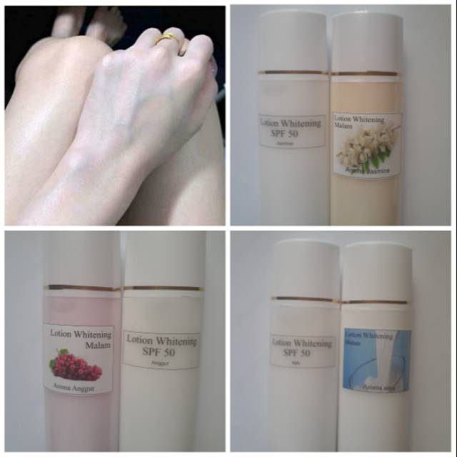 ( isi 2 ) lotion whitening siang + malam