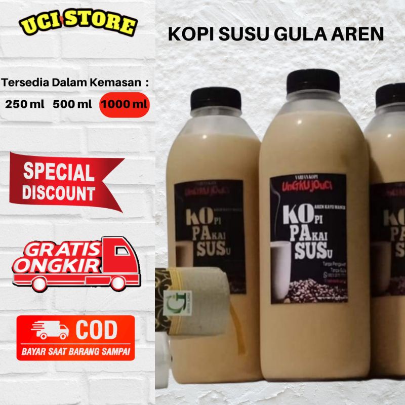 

Kopi Susu Gula Aren enak 1 liter