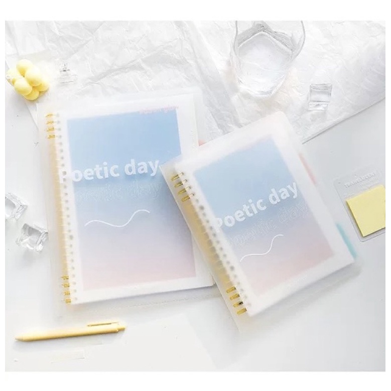 

Binder POETIC DAY SERIES Paper Notebook Notepad Journal Diary Book Planner - 19