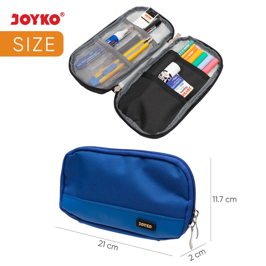 Pencil Case Kotak Tempat Pensil Kain Joyko PC-5010