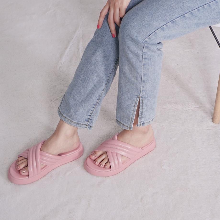 Sandal Wanita Kekinian Korea /Platform  Sandal Slipon