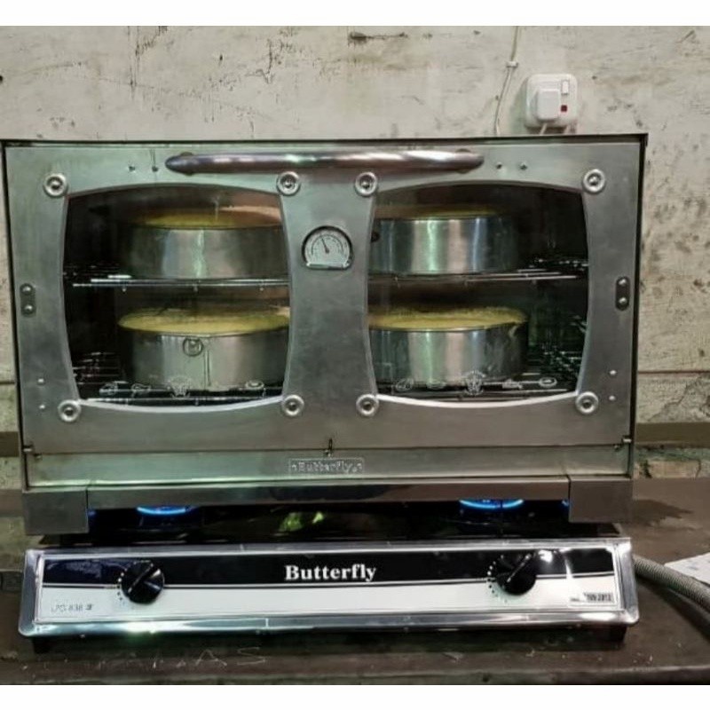 Oven Kompor 2 Tungku Butterfly Oven Tangkring Double Butterfly 2804