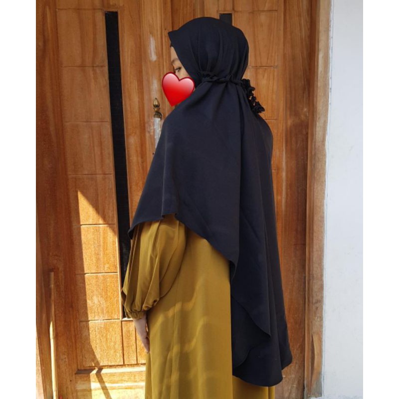 Hijab instan maryam tali kerut (JUMBO)
