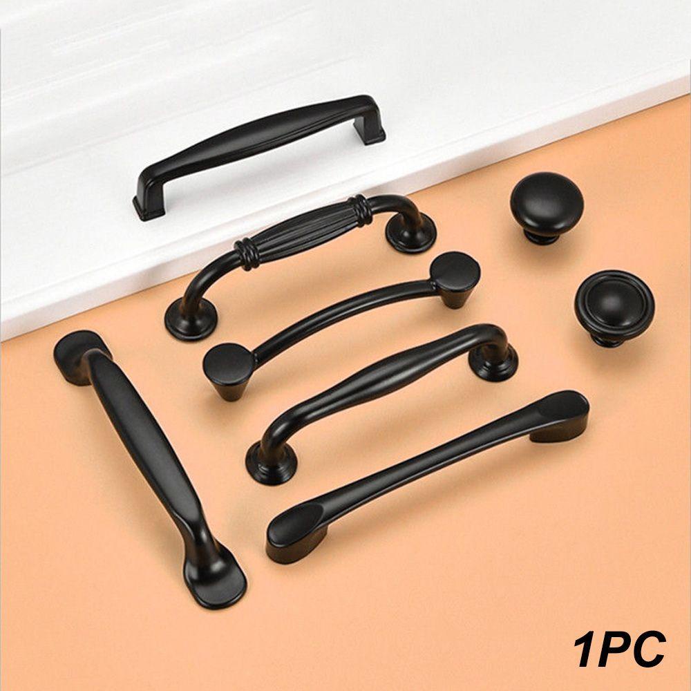 Suyo 1PC Knob Pintu Lemari Dapur Warna Hitam