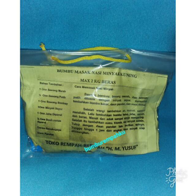 

Bumbu nasi minyak kuning lengkap, nasi minyak kuning