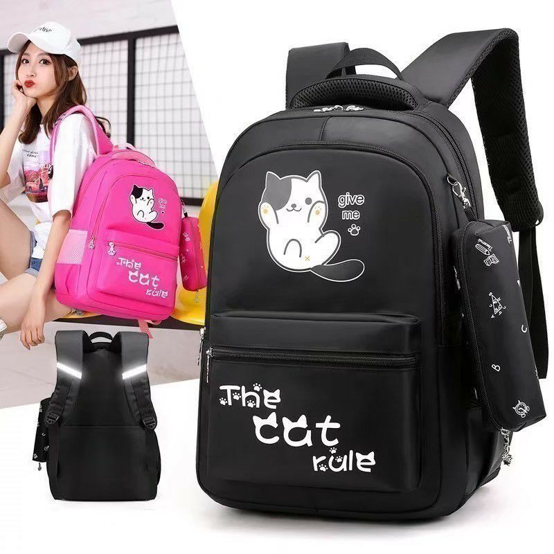 MOEZHA TAS _ (CAT HAPPY) RANSEL ANAK SEKOLAH LAKI LAKI SD TK PAUD MOTIF KARTUN