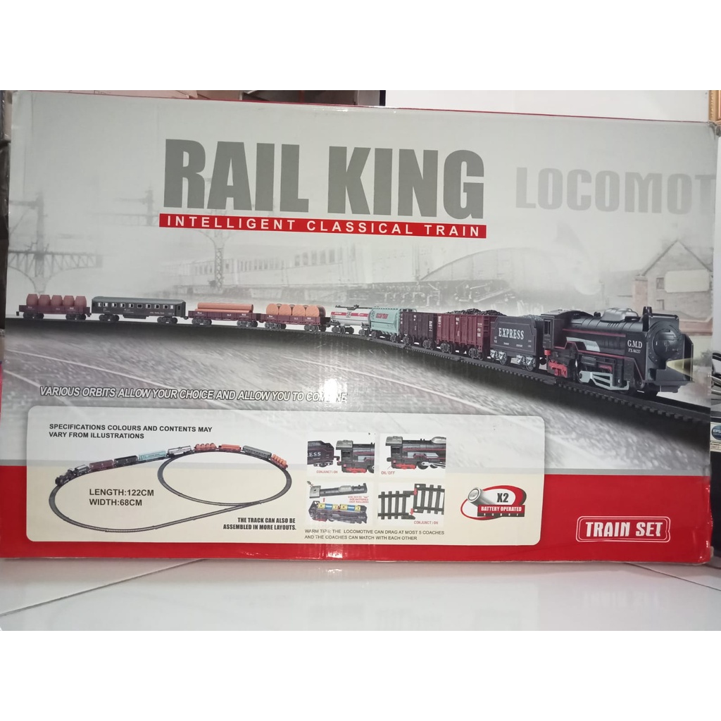 Mainan Kereta Api | RAIL KING | RAILKING | Gerbong | Rel Lurus | WESEL | Rel Lengkung | Lokomotif | Ori | HO | Murah