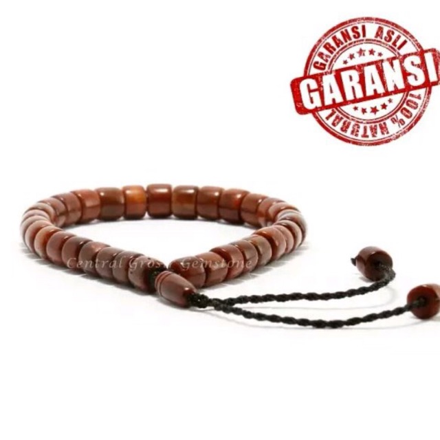 ORIGINAL Gelang  Kaoka Turki Tangan Kayu Kapsul Koka Coklat 