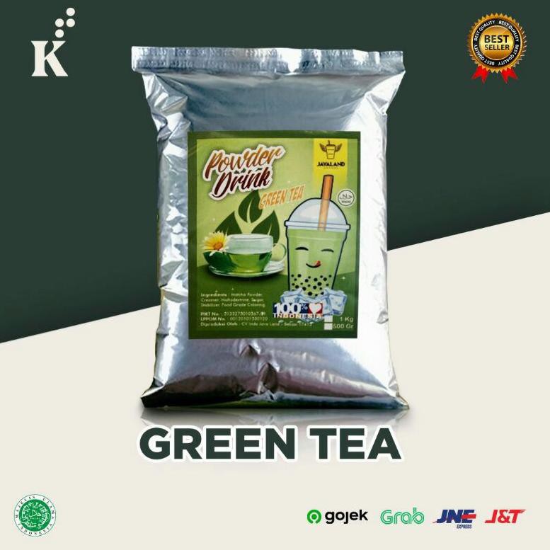 

Pr0duct Ready,,Bubuk Minuman Bubble Powder Drink rasa Green Tea ORIGINAL Javaland 1kg |Diskon.,...,!