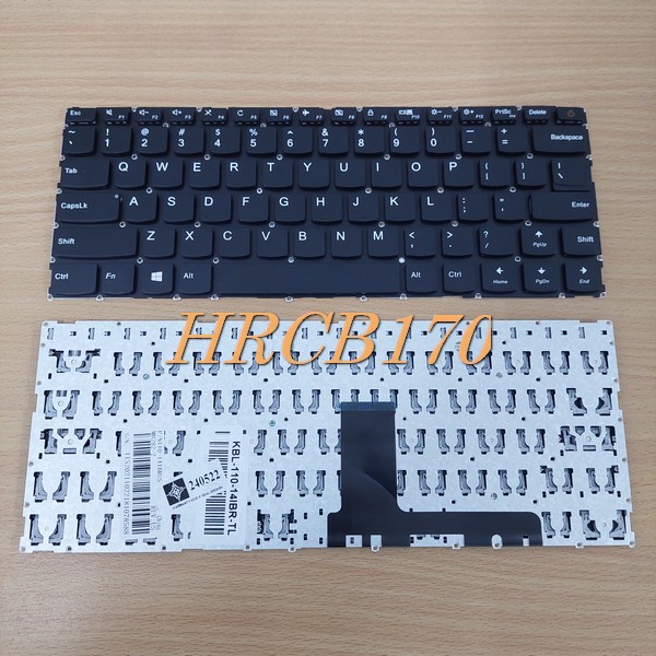 Keyboard Laptop Lenovo Ideapad 110-14 110-14Ibr 110-14Isk Tombol Power dikeyboard