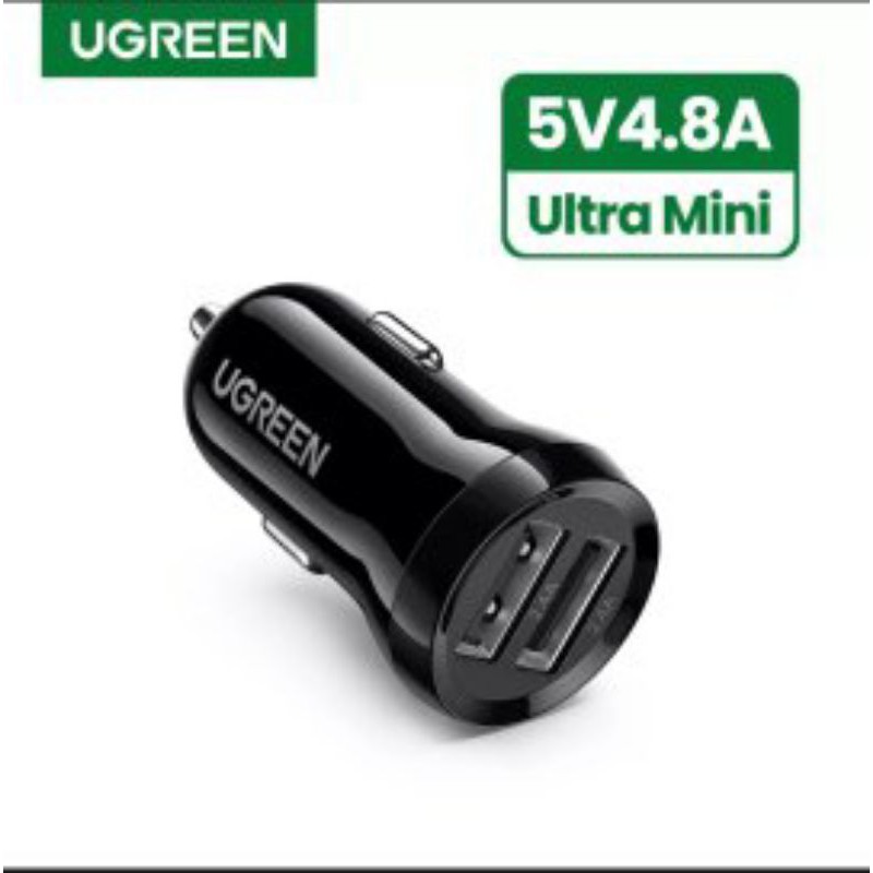 Ugreen Car Charger Mini 2.4A Original - Car Charger Ugreen Universal untuk Motor Mobil