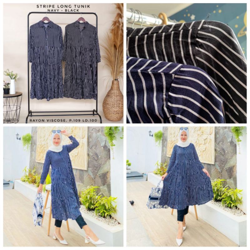 Stripe long tunik