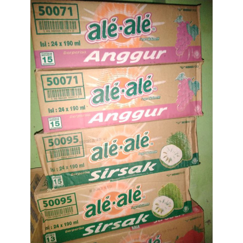 

Ale Ale minuman segar Ale-Ale aneka rasa buah (1 KARTON / 24 cup) (KHUSUS SPX INSTAN)