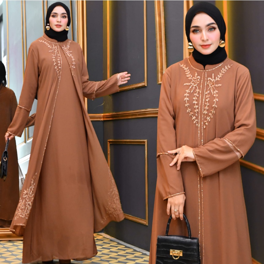Gamis Wanita Panjang Ceruti Baby Doll Premium