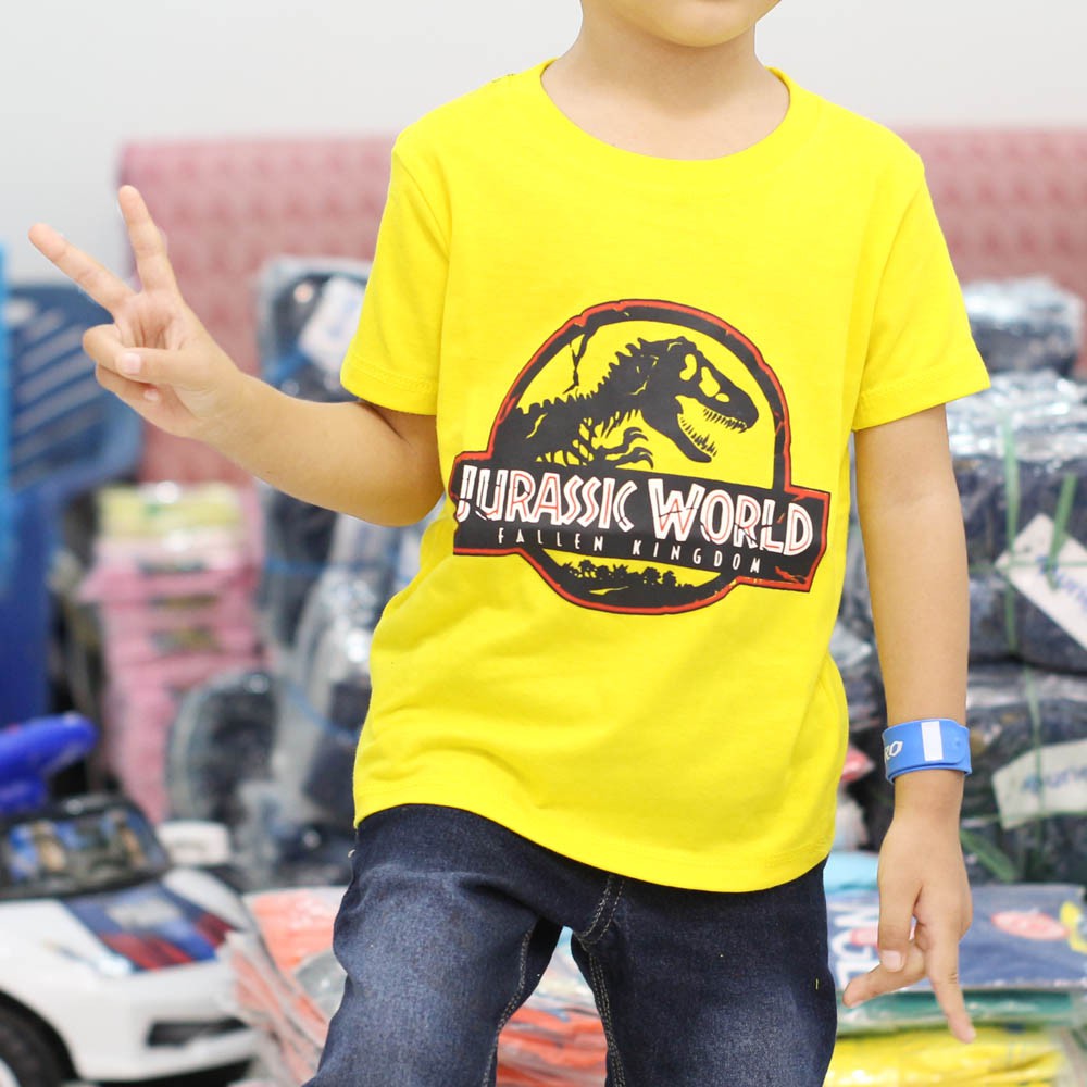  Kaos  Distro  Anak  jurassic world dinasaurus dino monster 