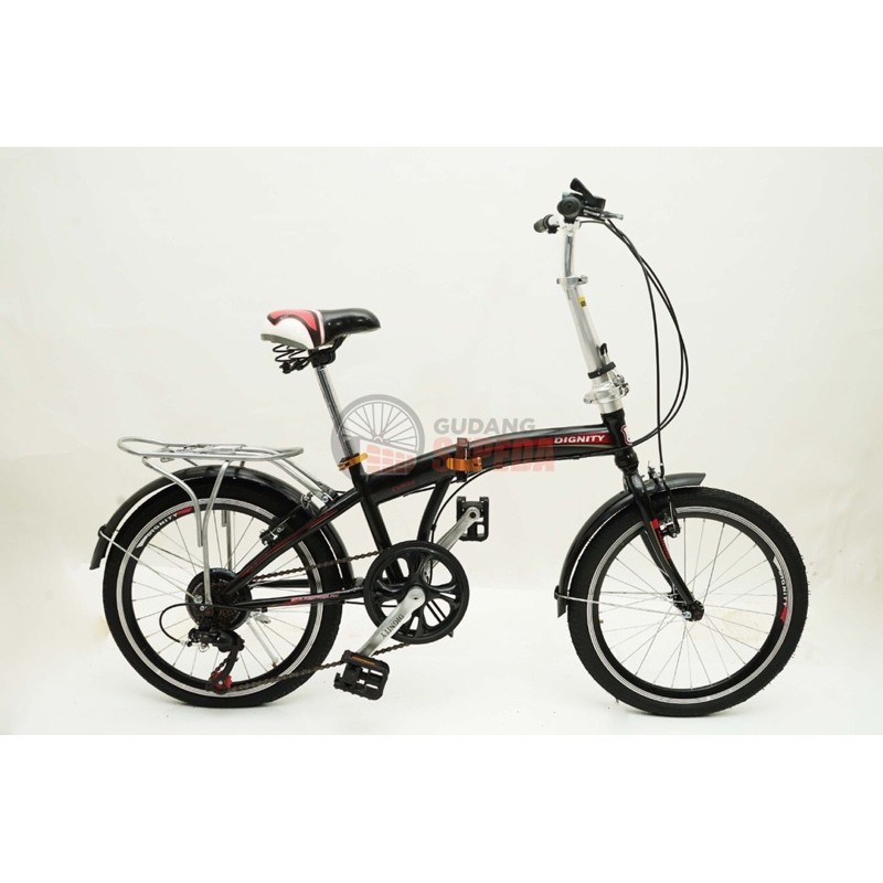 Sepeda Lipat Dignity 20 inch Termurah 7 speed gigi Shimano murah berkualitas COD kredit Cicil bike-1