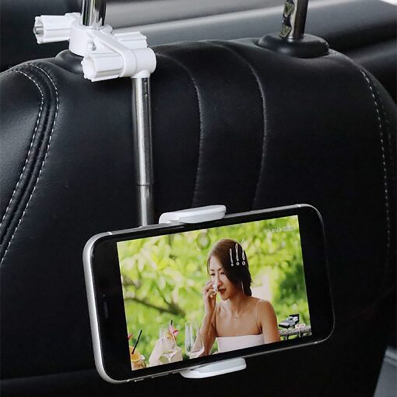 360 ° Bracket Klip Mount Kaca Spion Tengah Mobil Holder Handphone / GPS Rotasi Adjustable Kompatibel iPhone / Android