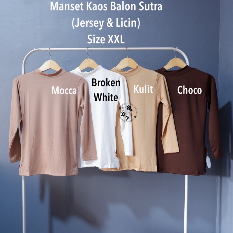 Manset Kebaya/Inner Brukat Bahan Balon Sutra size XXL LD 90cm