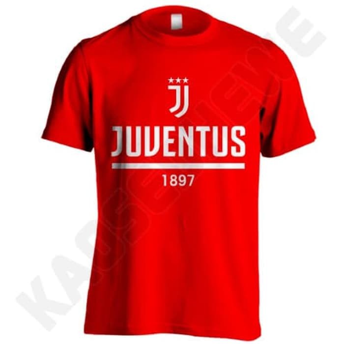 KAOS JUVENTUS 1897 - 02 - WH - MERAH UKURAN S-XXL