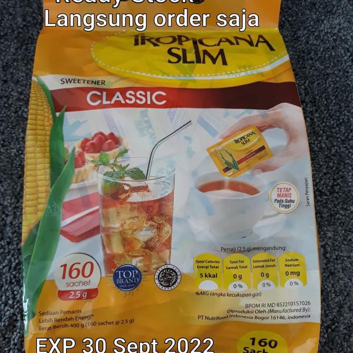 TERLARIS  Tropicana Slim Classic 160 sachets