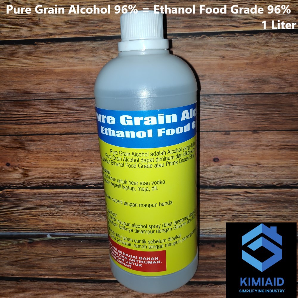 Pure Grain Alcohol 1 Liter - Ethanol Food Grade -  Alcohol 96% Food Grade - Alkohol Food Grade - PGA