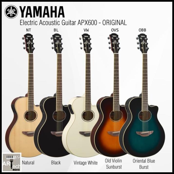 Gitar Akustik Elektrik Yamaha Apx600 / Apx 600 (Penerus 500Ii / 500 )