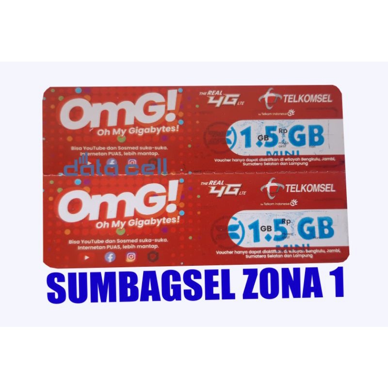VOUCHER TELKOMSEL 1,5 GB 3 HARI