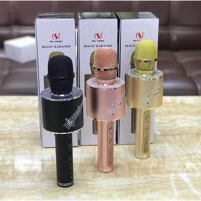 YS-66 Mik Karoke Smartphone Nyanyi Microphone Bluetooth Wireless Handphone HP Tanpa Kabel Mikrofon