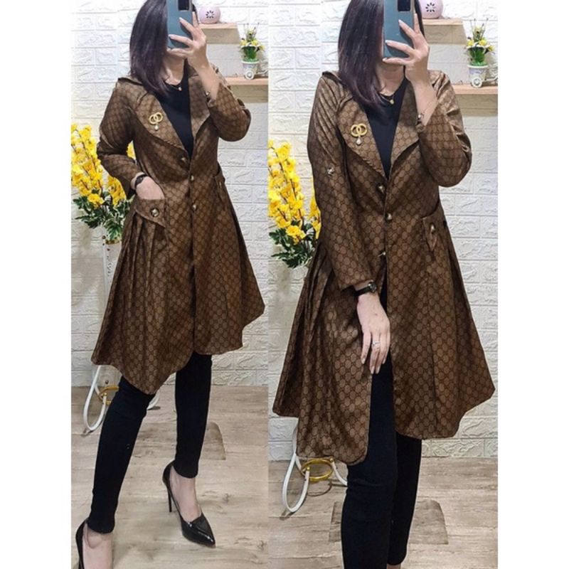 LONG BLAZER WANITA PLUS BROS TERBARU