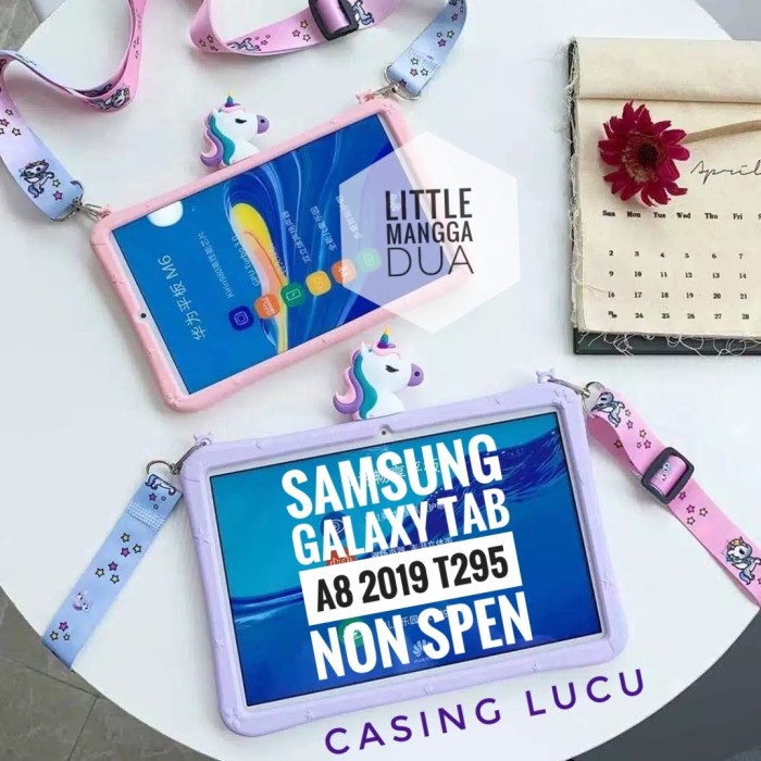 Case Samsung Galaxy Tab A8 2019 T295 Cover Samsung Tab A 8 2019 Lucu - Dog Blue