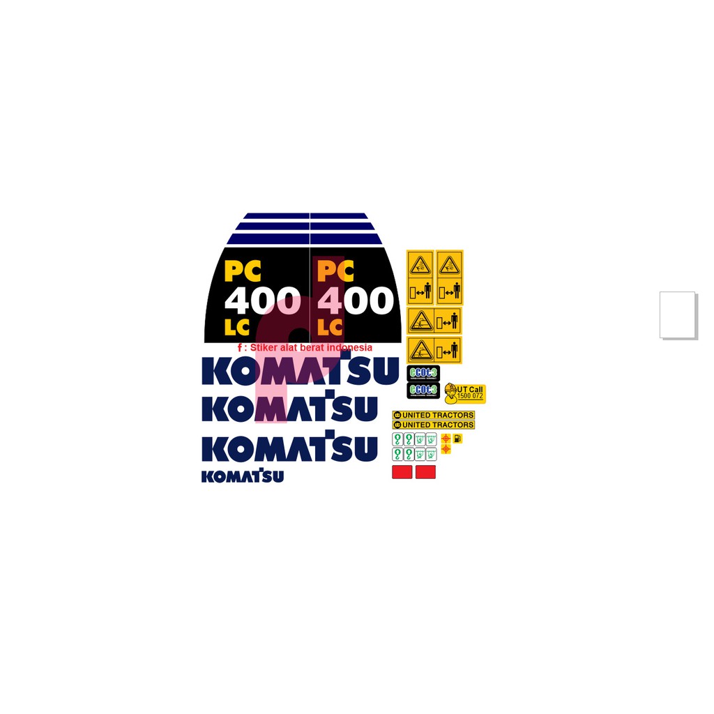 

STIKER KOMATSU PC400-8LC