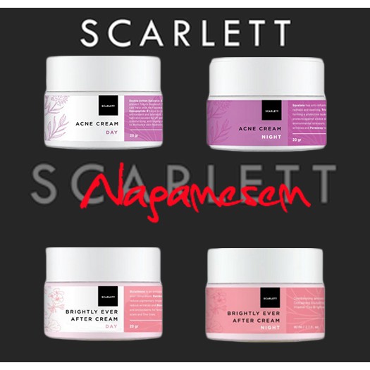 Scarlett Whitening Cream - Brightly Ever After Day , Night Cream , Acne Cream Day , Night Cream