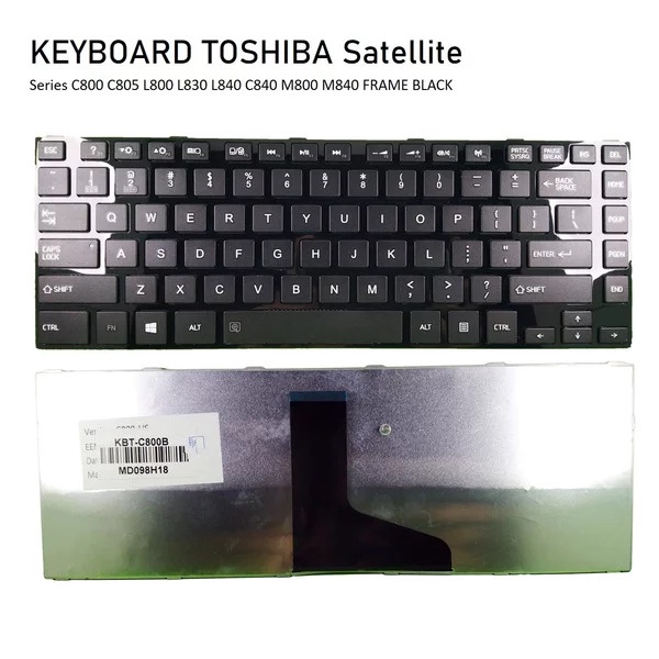 Keyboard Toshiba Satellite C800 C800D C840 C840D M805 L800