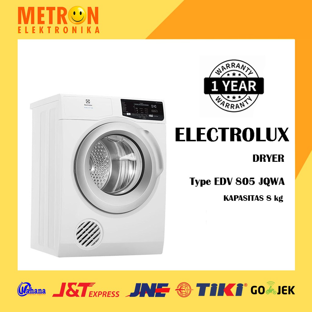 ELECTROLUX EDV 805 JQWA MESIN CUCI DRYER 8 KG / EDV805JQWA