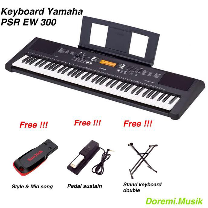 Terlaris  Keyboard Yamaha PSR EW 300 Original resmi paket complite Sale