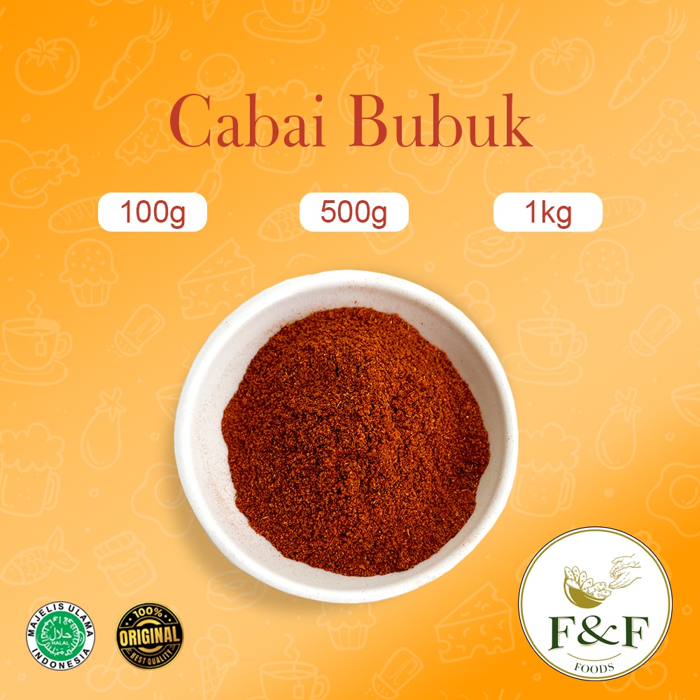 

BUBUK REMPAH MURNI - Chili Powder Murni / Cabe Bubuk / Cabe tabur / Cabe Bubuk Murni / Cabe Giling / Bumbu Tabur / Bumbu Rempah / Bumbu Dapur / Bumbu Dapur murah / Bumbu Eceran / Spices / Bumbu Masak