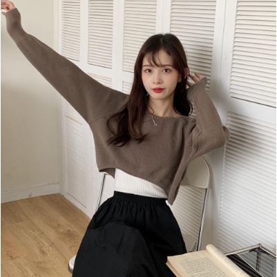 FX SHOP JEMIMA KNIT SWEATER KOREAN | SWEATER CROP RAJUT