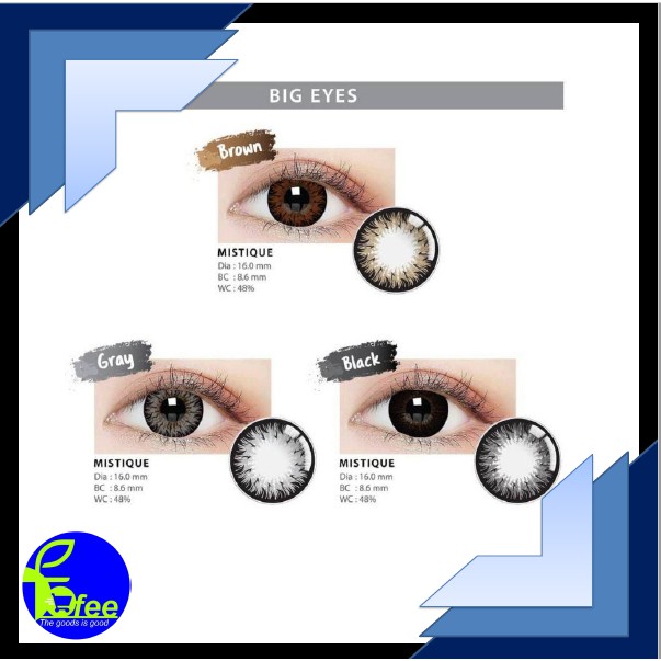 [IMPORT]SOFTLENS LC MISTIQUE NORMAL / LIVING COLOR MISTIQUE BIG EYES 16MM